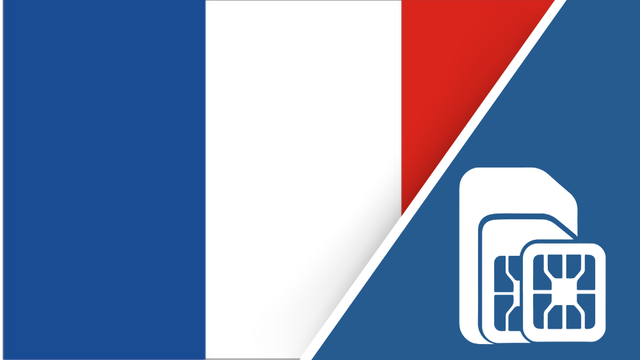 French West Indies SIM Card – Travel connectivity for the French West Indies. Image featuring the French West Indies flag and a SIM card icon.