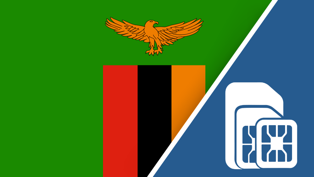 Prepaid-Reise-SIM-Karte für Sambia