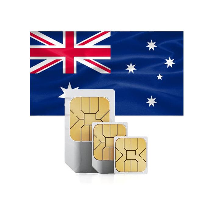 Australia & Tasmania Prepaid Travel SIM Card (Data, Calls & SMS Plans