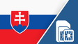 Slovakia SIM Card – Travel connectivity for Slovakia. Image featuring the Slovakian flag and a SIM card icon.