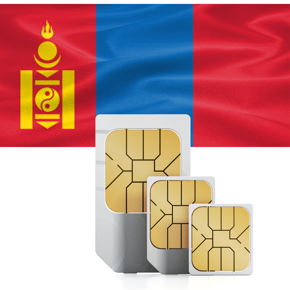 Prepaid-Reise-SIM-Karte für die Mongolei