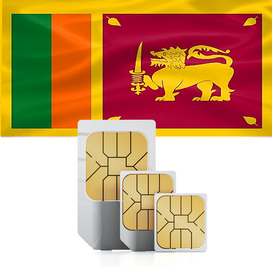 Carte SIM de voyage prépayée Sri Lanka