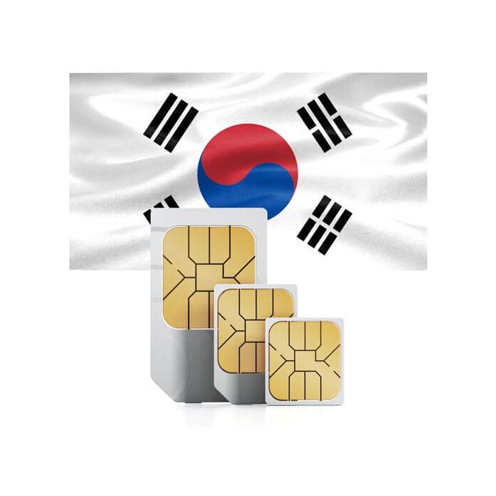 Carte SIM de voyage prépayée Corée du Sud