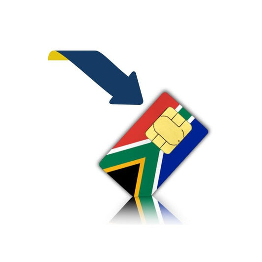Option de recharge pour notre carte sim sud-africaine
